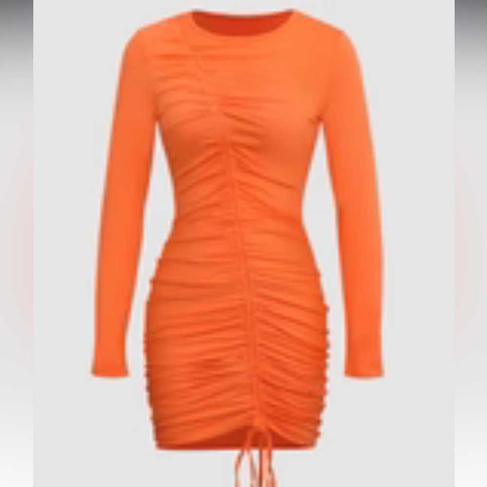 Drawstring Ruched Bodycon